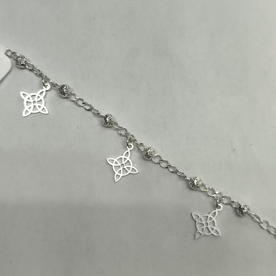 PULSERA TEJIDO ESPECIAL PLATA .925 18 CM 3.2 GR (NUEVO)