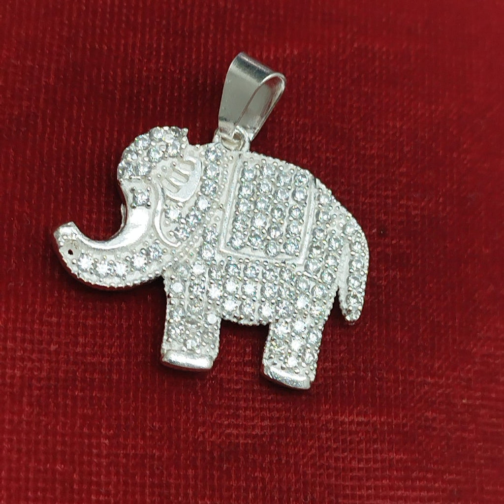 DIJE ELEFANTE C/CIRCONIAS PLATA .925 5.3 GR (NUEVO)
