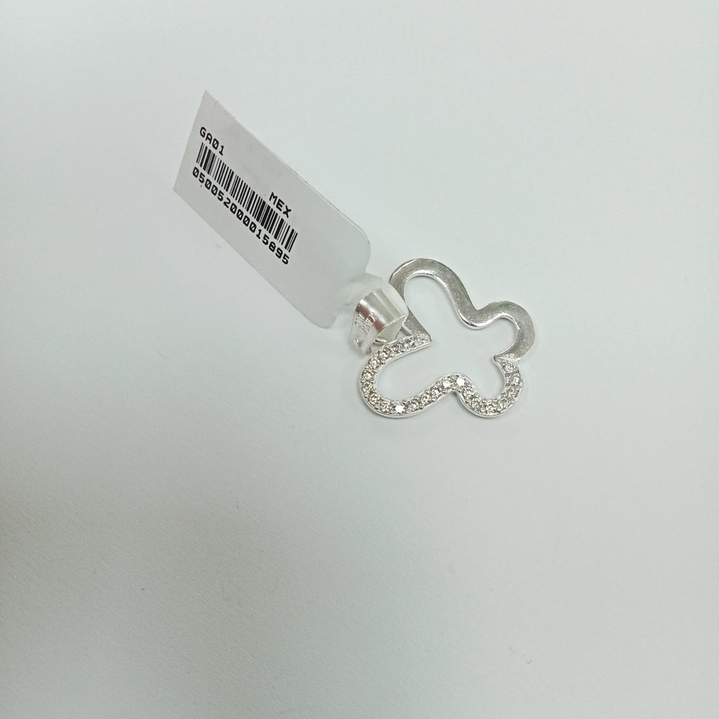 DIJE MARIPOSA C/CIRCONIAS PLATA .925 2.3 GR (NUEVO)