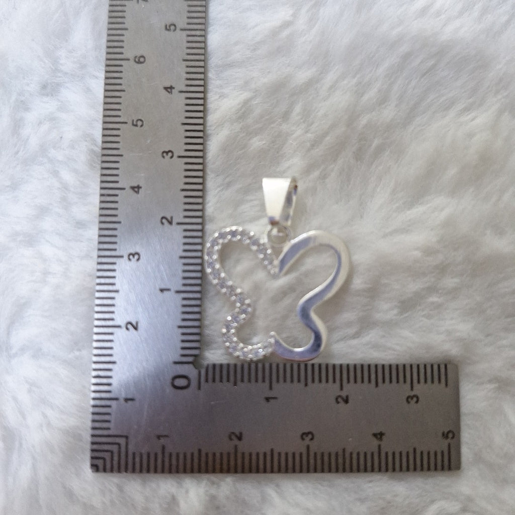 DIJE MARIPOSA C/CIRCONIAS PLATA .925 2.3 GR (NUEVO)