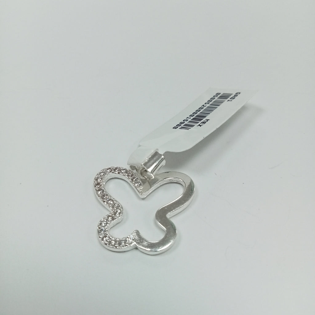 DIJE MARIPOSA C/CIRCONIAS PLATA .925 2.4 GR (NUEVO)