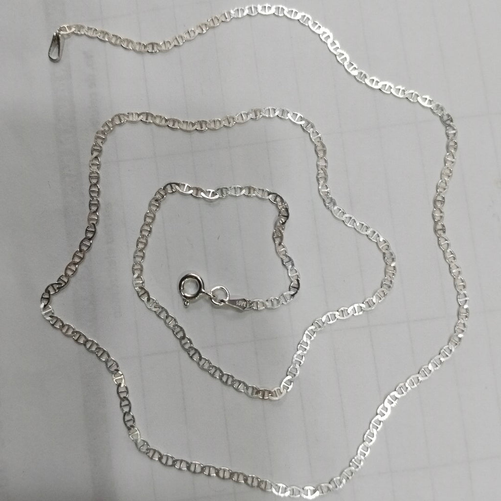 CADENA TEJIDO GUCHI PLATA .925 60 CM 3.8 GR (NUEVO)
