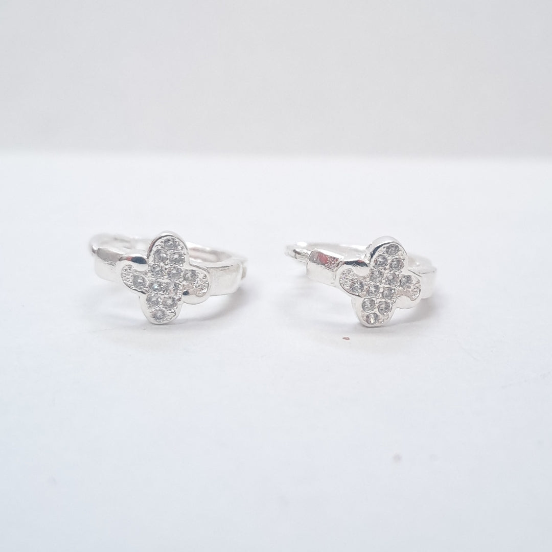 ARRACADAS C/CIRCONIAS PLATA .925 1.9 GR (NUEVO)