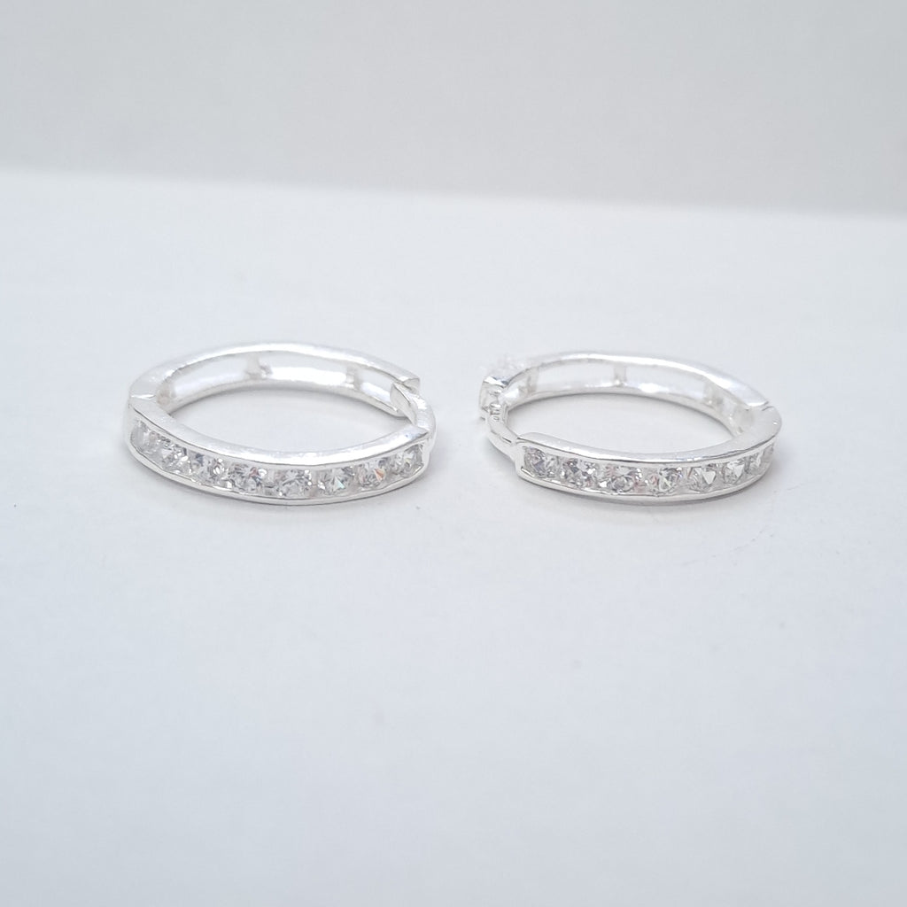 ARRACADAS C/CIRCONIAS PLATA .925 2.1 GR (NUEVO)