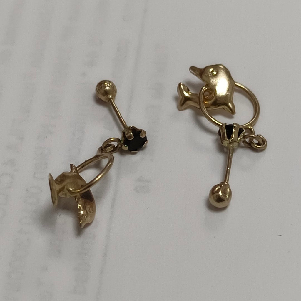 ARETES PAR ORO 14 K 0,70 GRMS (SEMINUEVO)