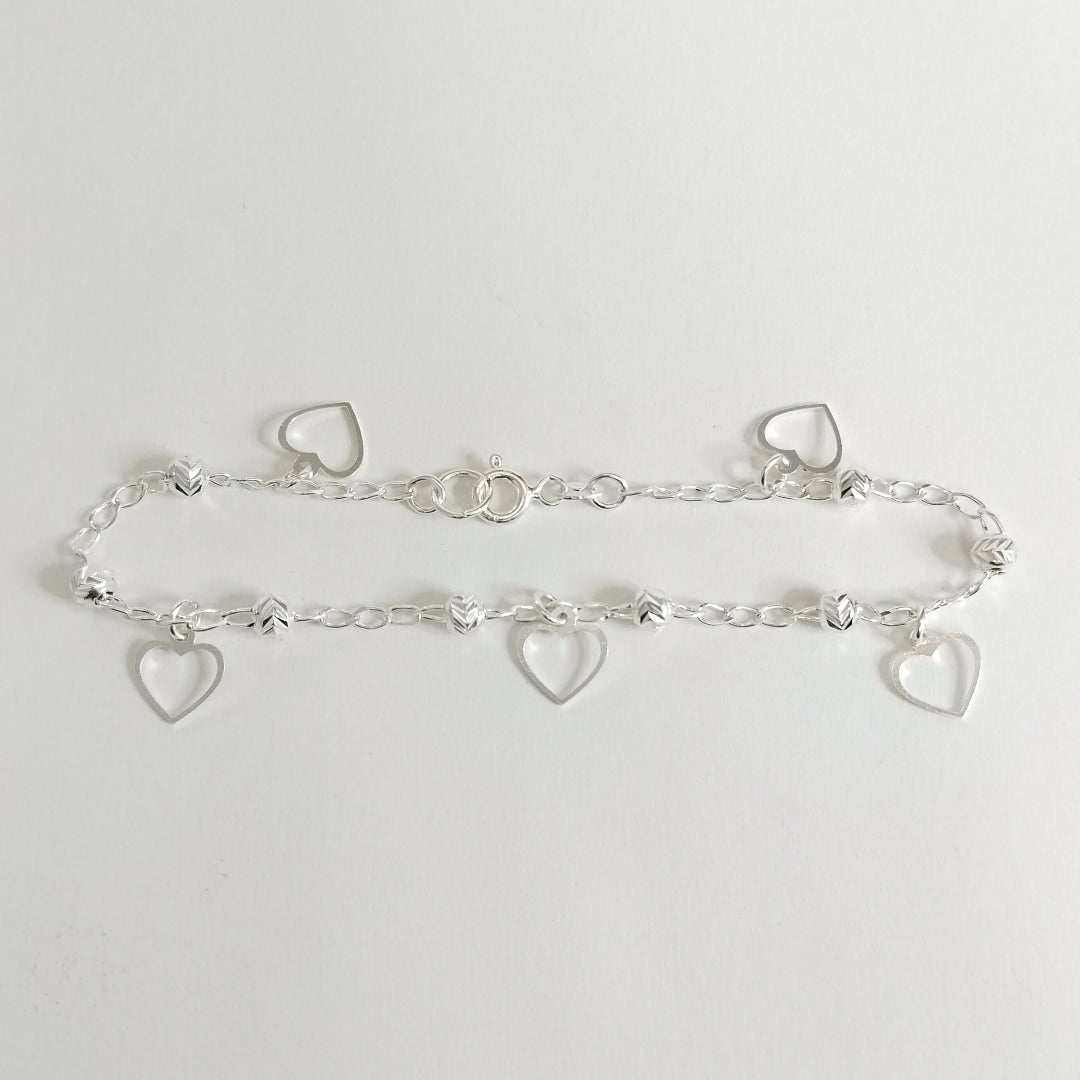 PULSERA TEJIDO ESPECIAL PLATA .925 18 CM 2.6 GR (NUEVO)