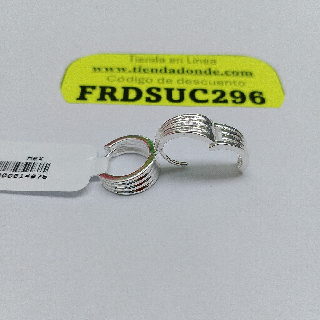 ARRACADAS PLATA .925 3 GR (NUEVO)