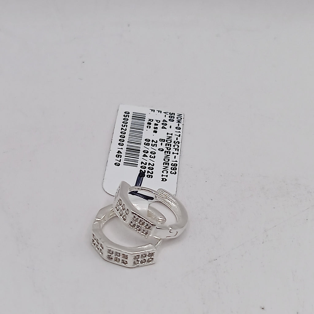 ARRACADAS C/CIRCONIAS PLATA .925 2.5 GR (NUEVO)