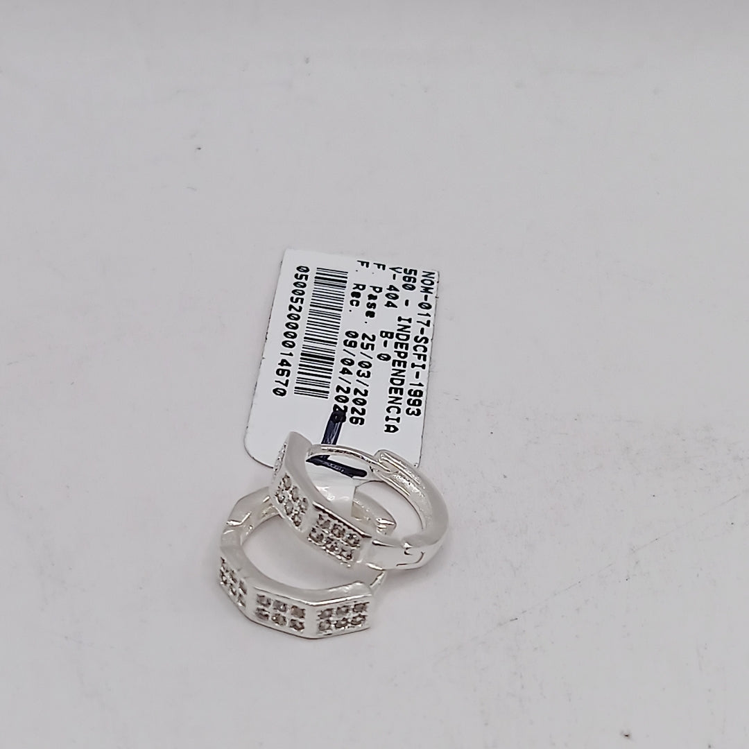 ARRACADAS C/CIRCONIAS PLATA .925 2.5 GR (NUEVO)