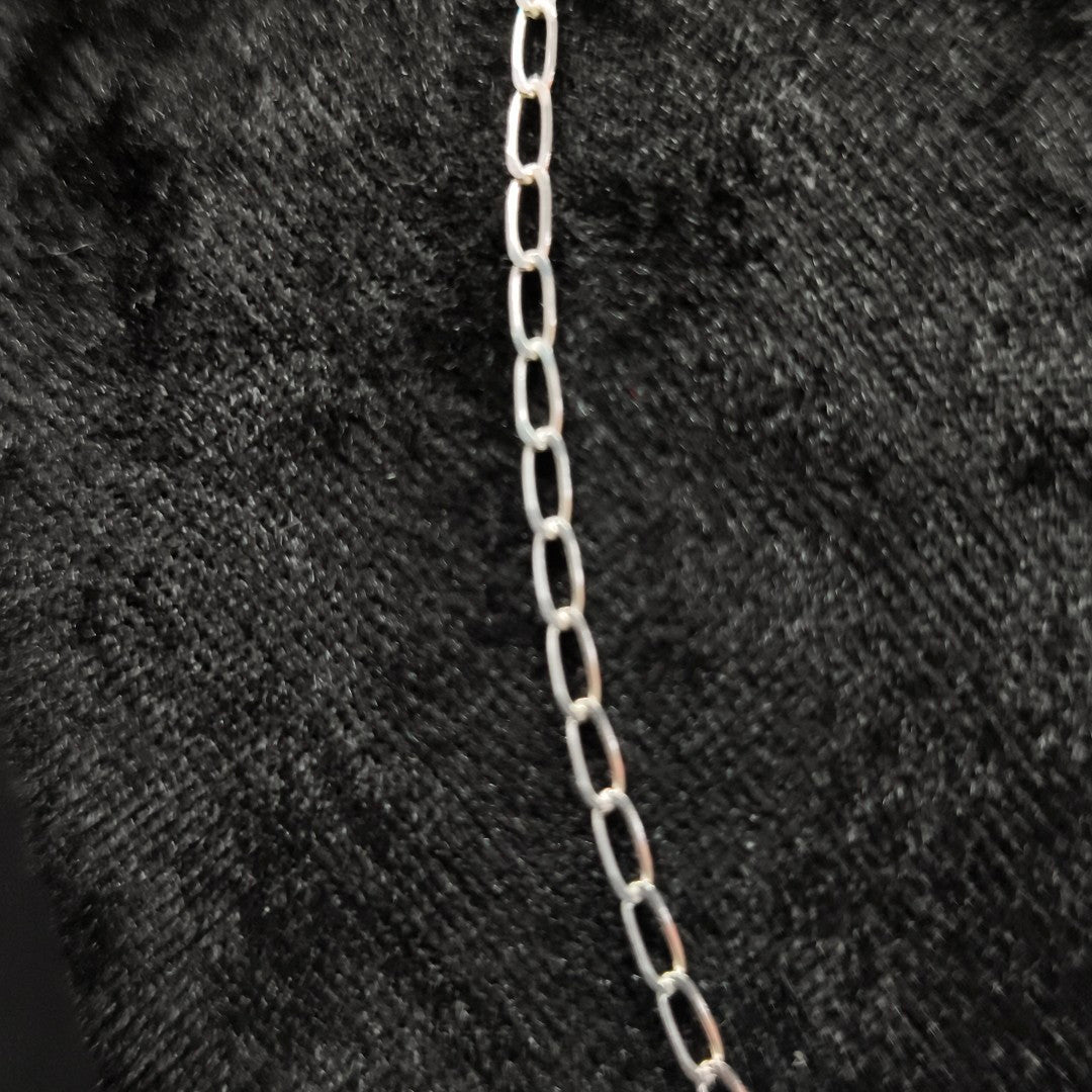 CADENA TEJIDO ESLABONES PLATA .925 55 CM 2.9 GR (NUEVO)