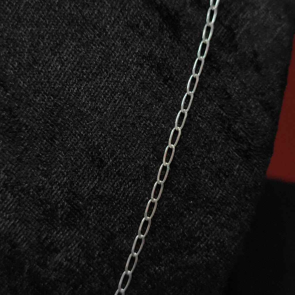 CADENA TEJIDO ESLABONES PLATA .925 55 CM 2.9 GR (NUEVO)