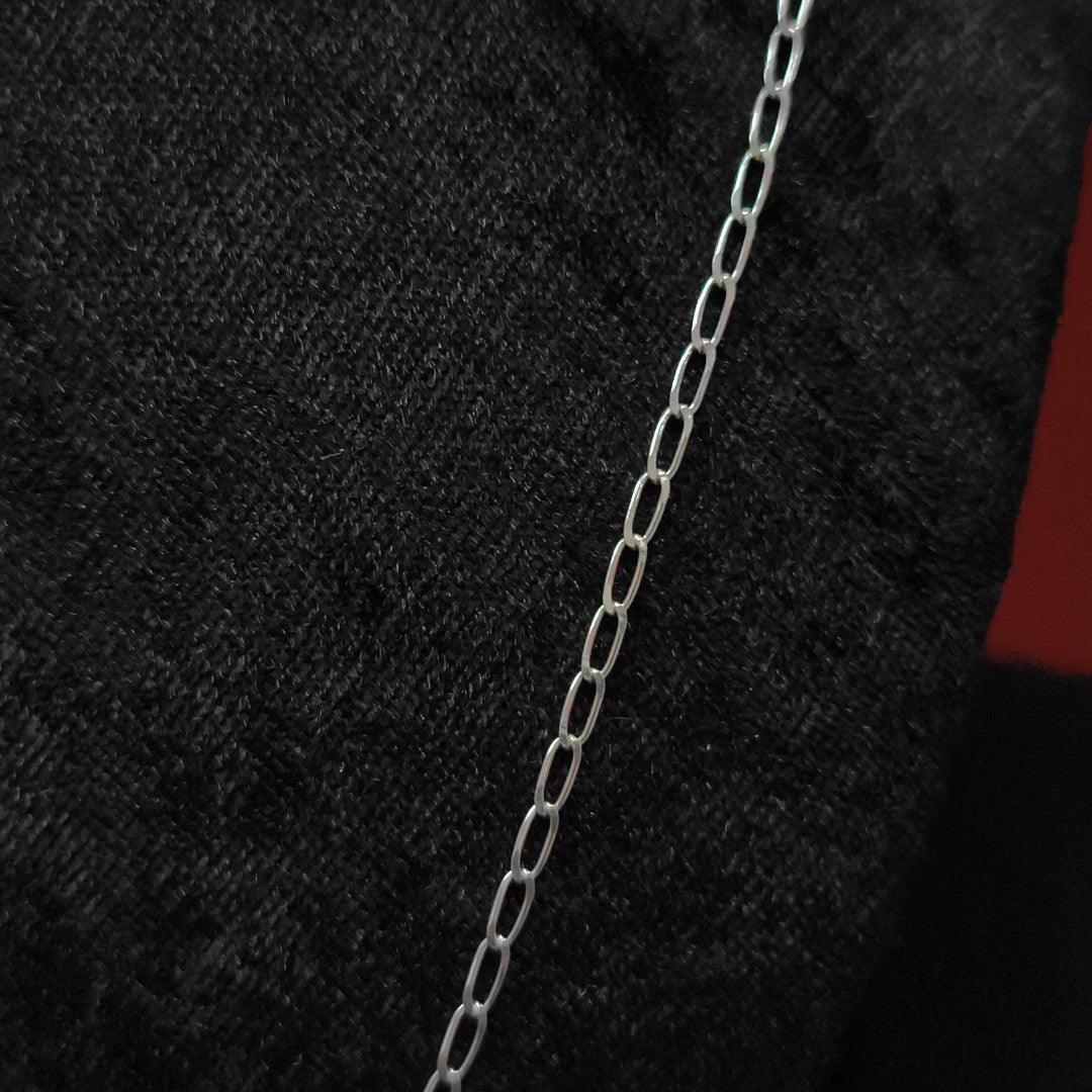CADENA TEJIDO ESLABONES PLATA .925 55 CM 2.9 GR (NUEVO)