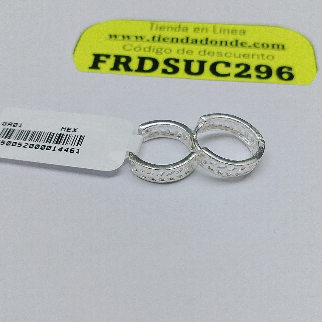 ARRACADAS PLATA .925 2.5 GR (NUEVO)