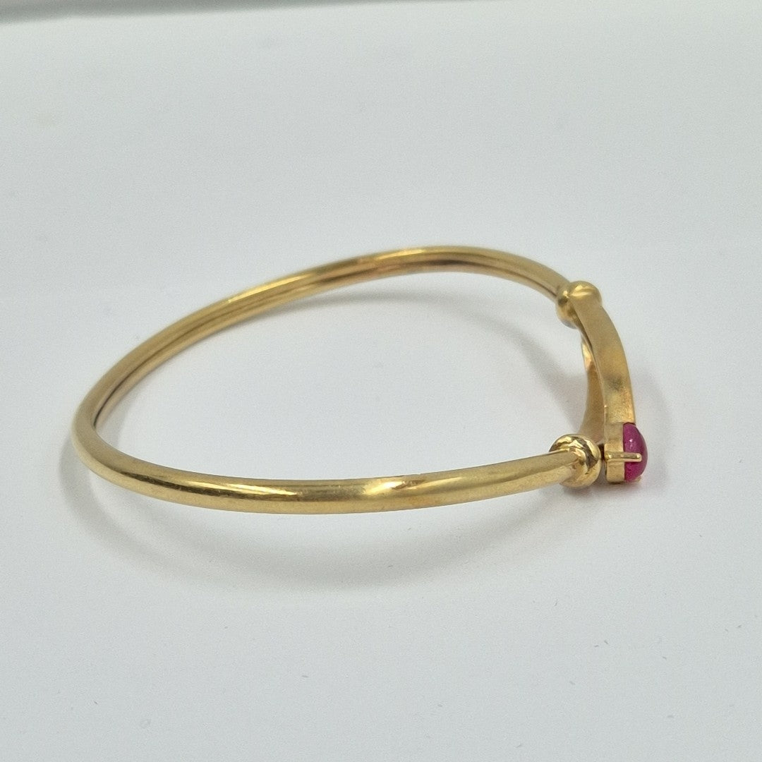 PULSERA RIGIDA ORO 14 K 7.5 GRMS (SEMINUEVO)