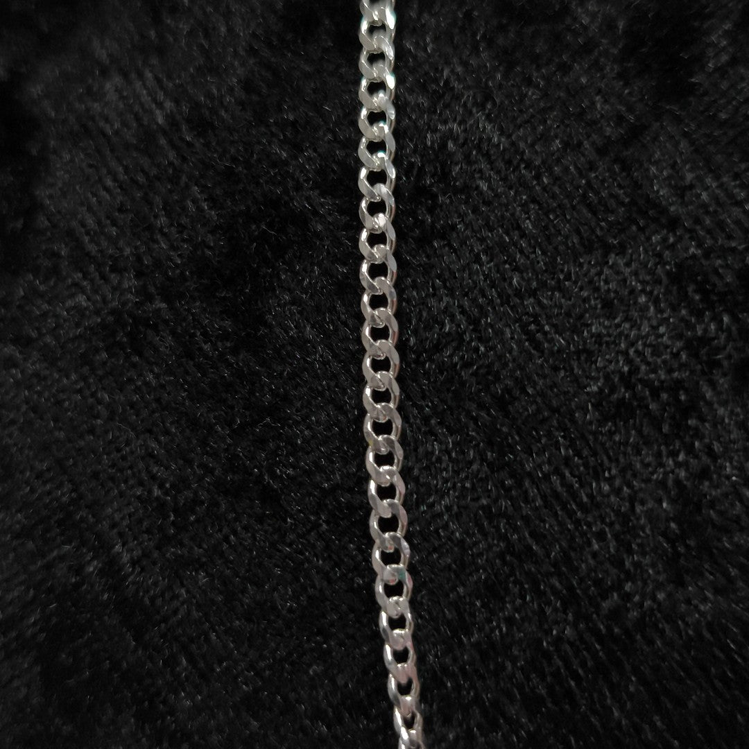 CADENA TEJIDO BARBADO PLATA .925 60 CM 5.6 GR (NUEVO)