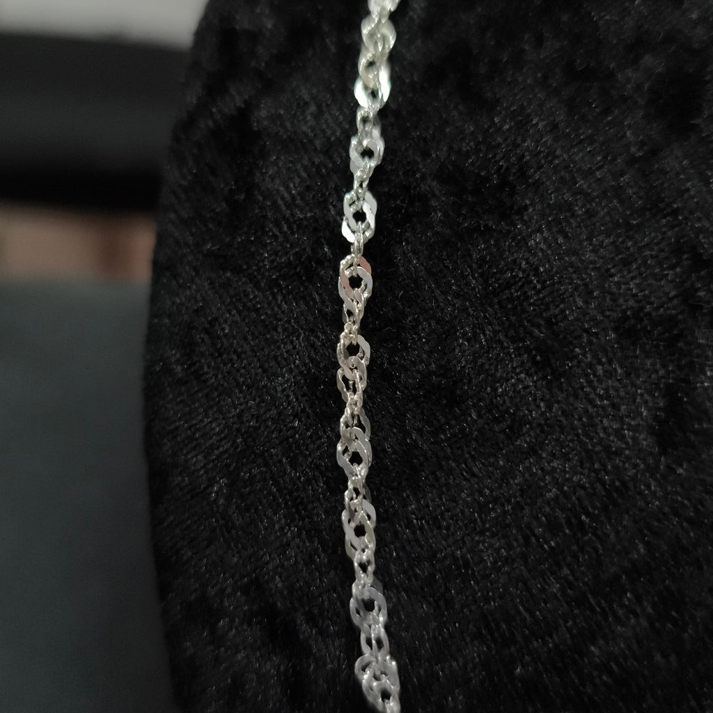 CADENA TEJIDO MEDIO TORZAL PLATA .925 55 CM 6.1 GR (NUEVO)