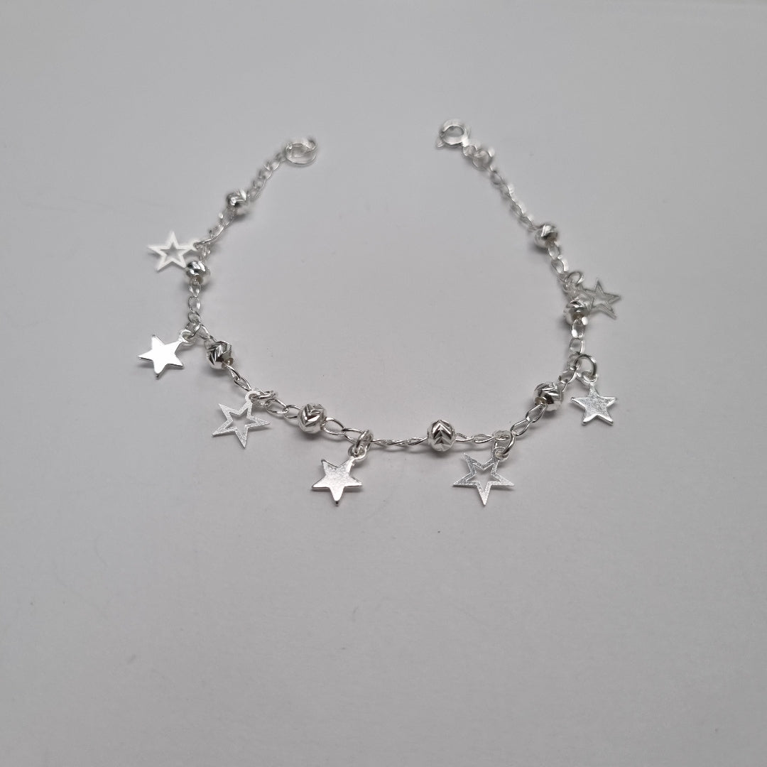 PULSERA TEJIDO ESPECIAL PLATA .925 18 CM 3.1 GR (NUEVO)