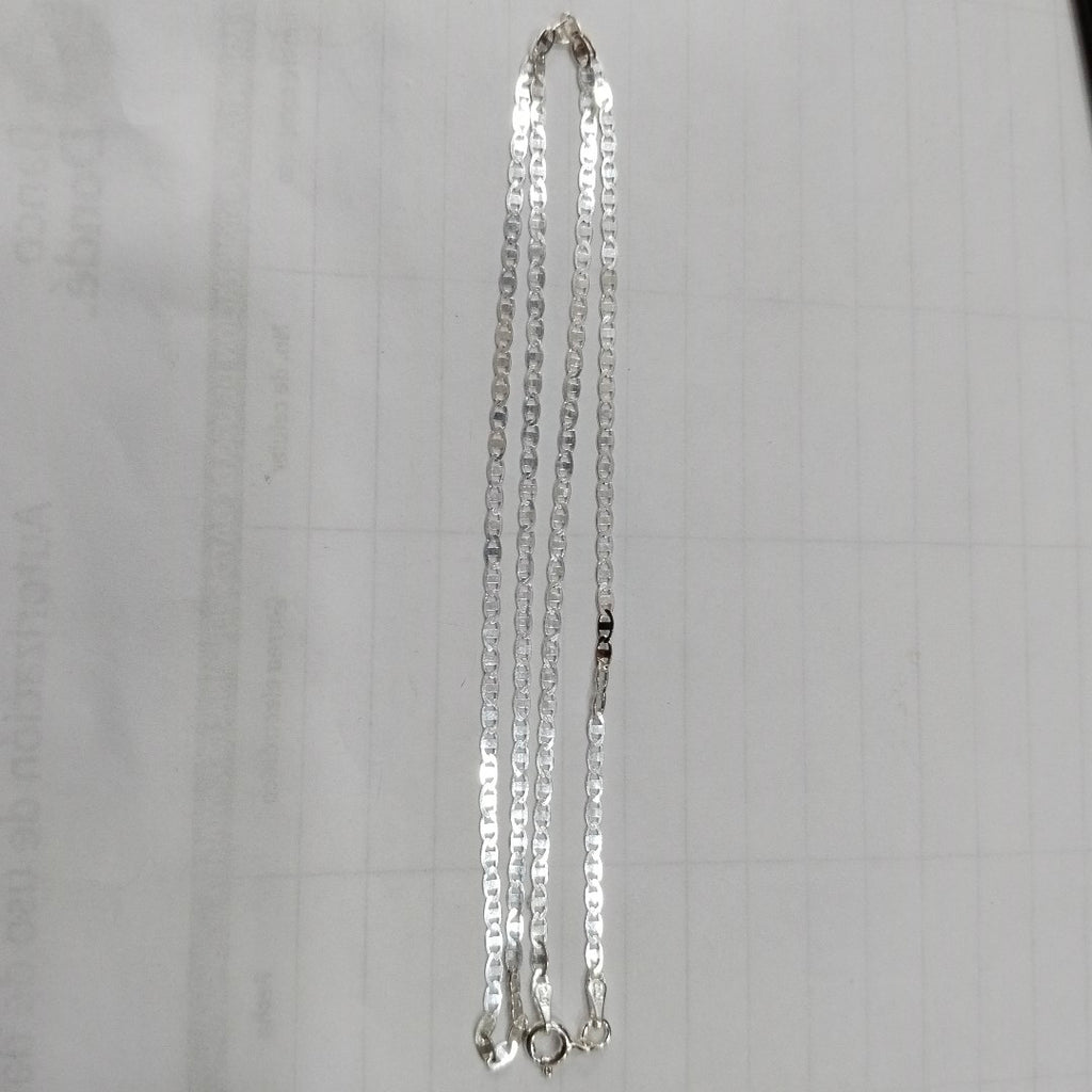 CADENA TEJIDO ESPEJO PLATA .925 55 CM 3.8 GR (NUEVO)