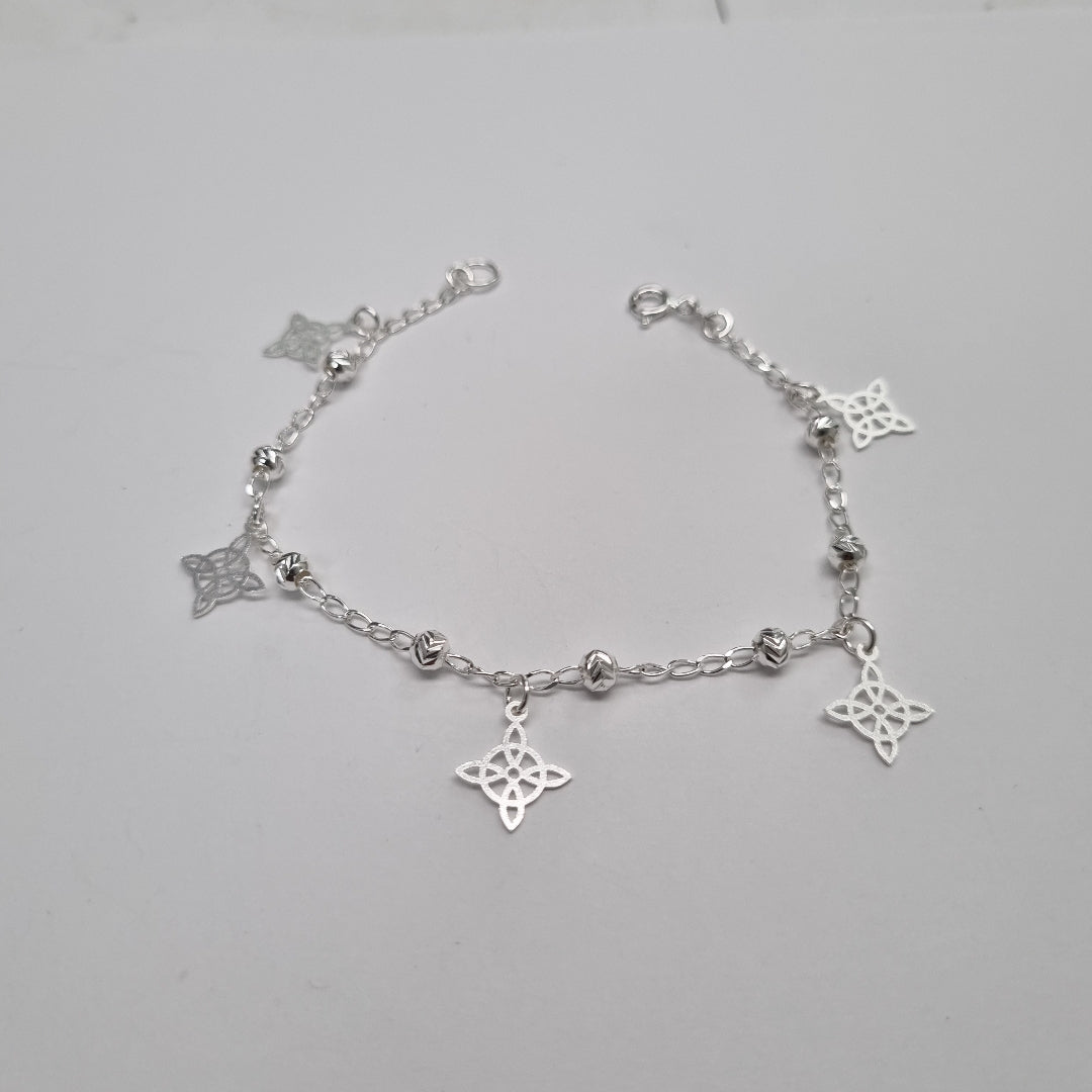 PULSERA TEJIDO ESPECIAL PLATA .925 18 CM 3.2 GR (NUEVO)