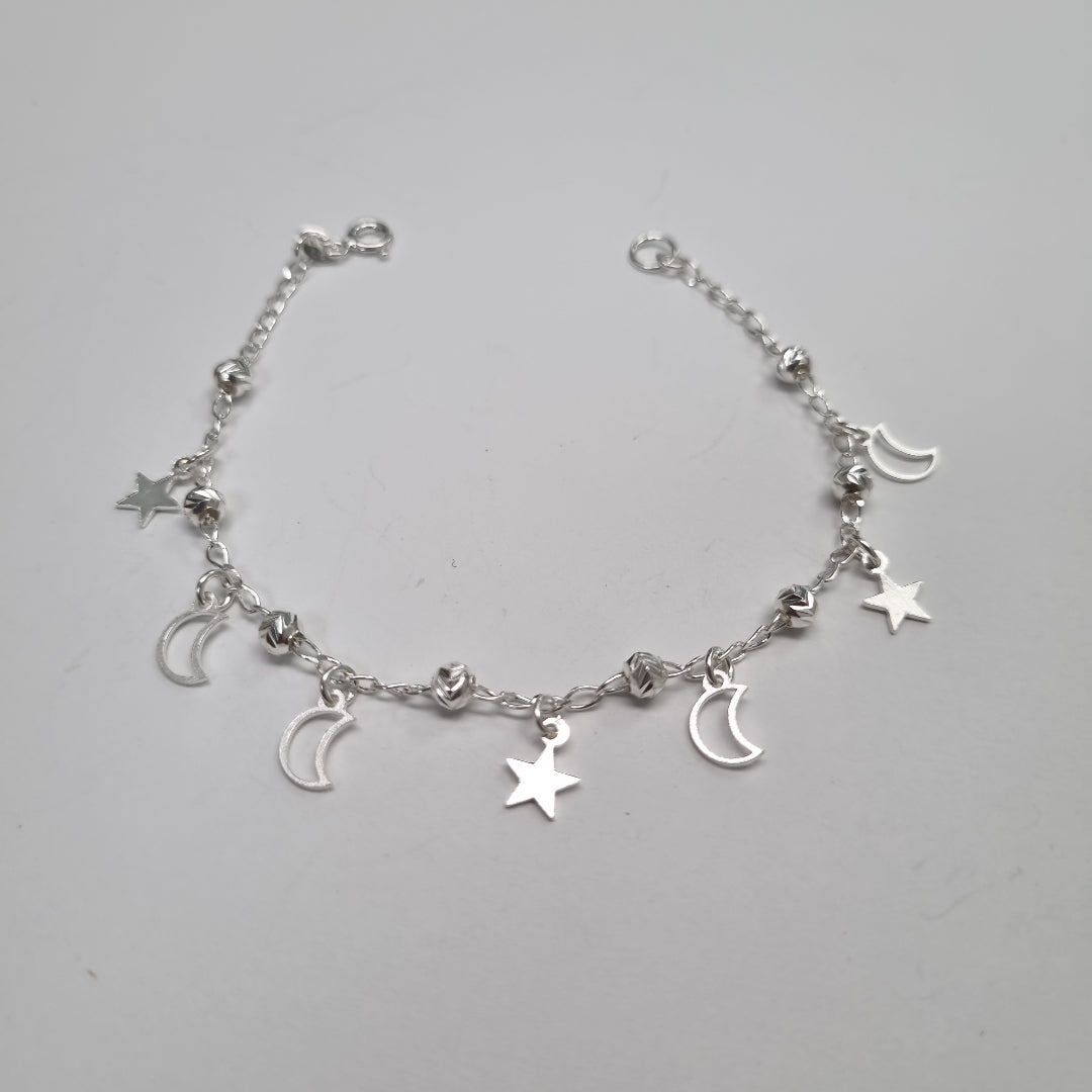 PULSERA TEJIDO TEJIDO ESPECIAL PLATA .925 18 CM 3.1 GR (NUEVO)
