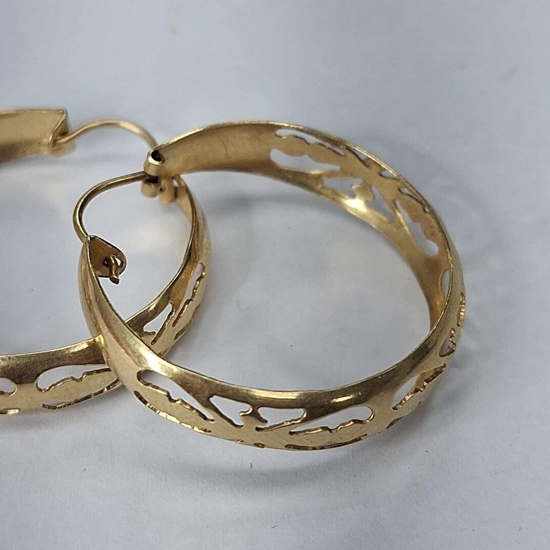 ARRACADAS PAR ORO 14 K 3,90 GRMS (SEMINUEVO)