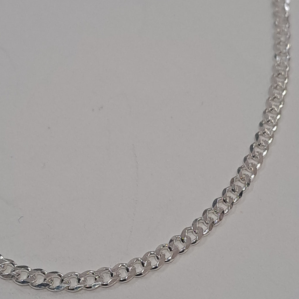 CADENA TEJIDO BARBADO PLATA .925 60 CM 5.6 GR (NUEVO)
