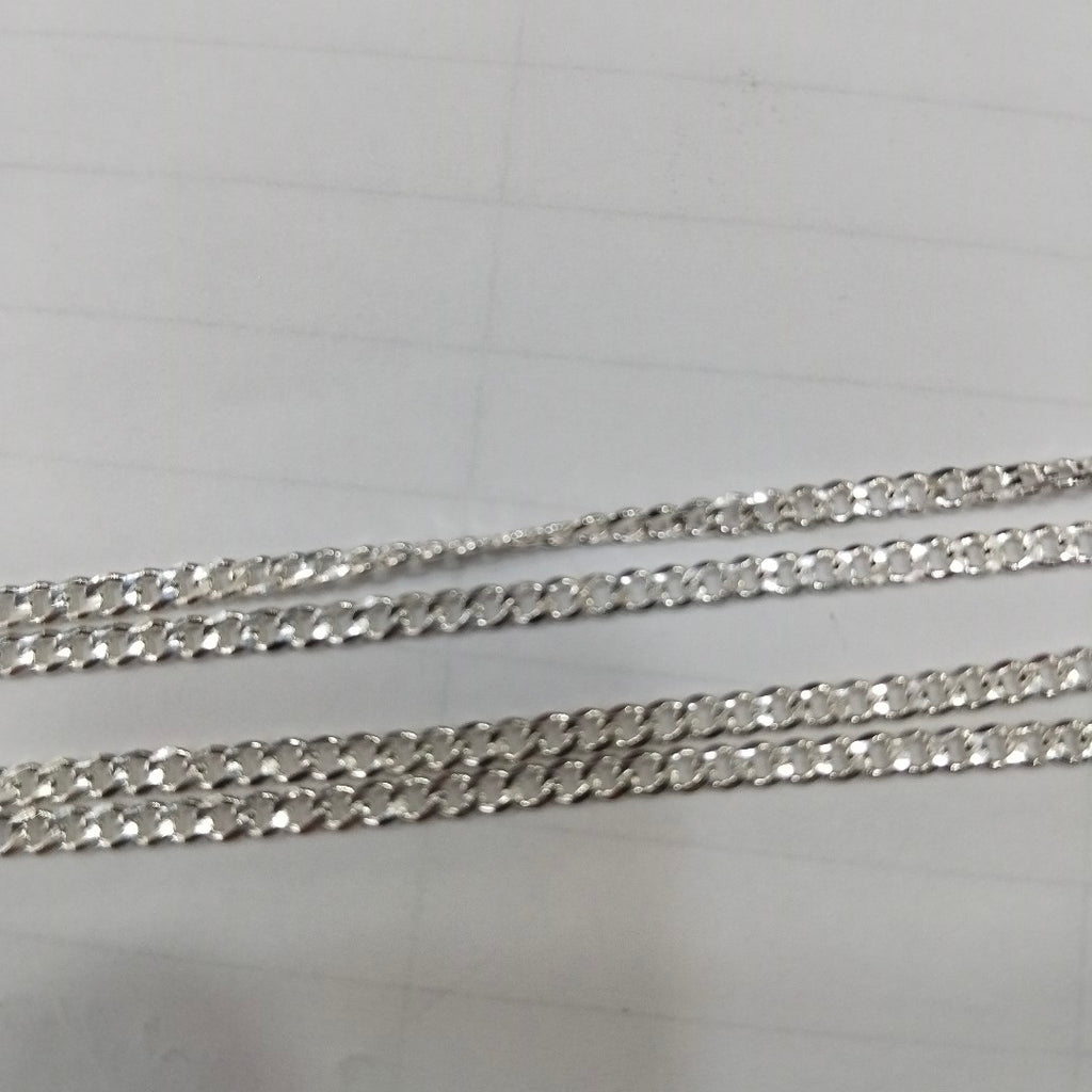 CADENA TEJIDO BARBADO PLATA .925 60 CM 5.6 GR (NUEVO)