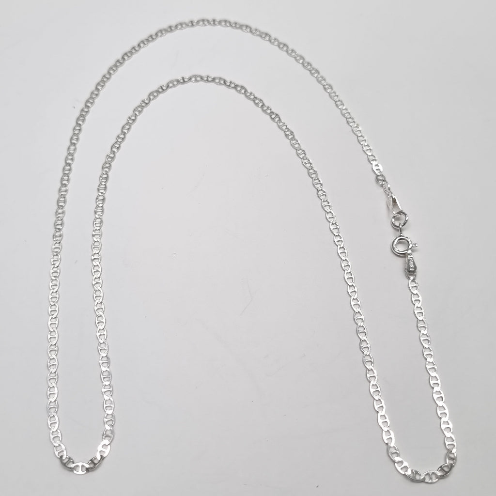 CADENA TEJIDO GUCHI PLATA .925 55 CM 3.3 GR (NUEVO)