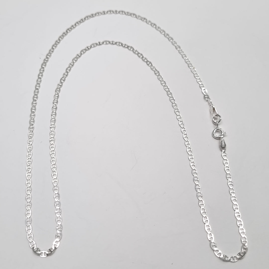 CADENA TEJIDO GUCHI PLATA .925 55 CM 3.3 GR (NUEVO)