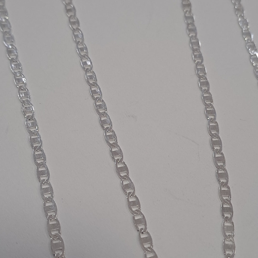 CADENA TEJIDO ESPEJO PLATA .925 60 CM 4.2 GR (NUEVO)