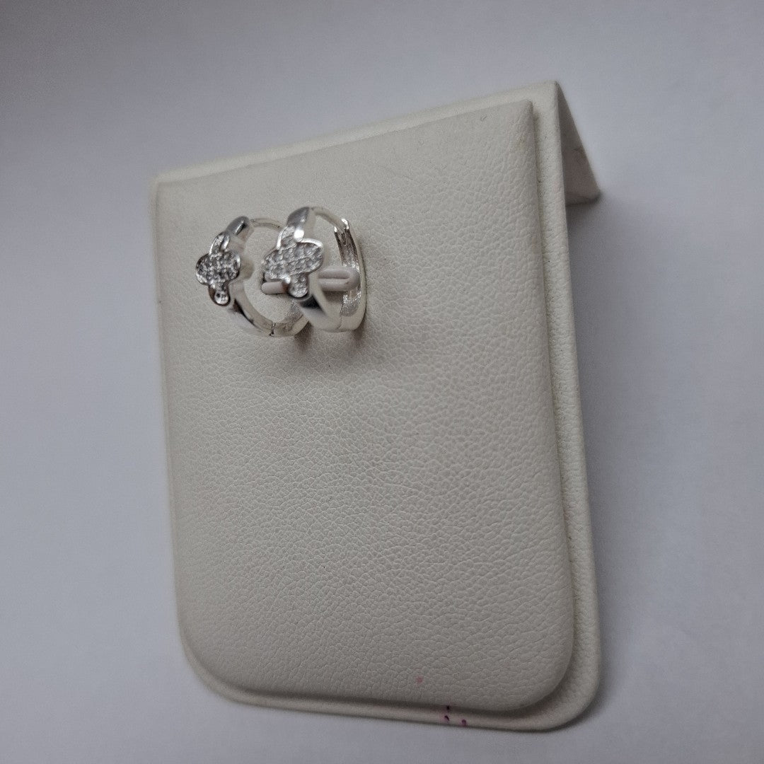 ARRACADAS C/CIRCONIAS PLATA .925 1.9 GR (NUEVO)