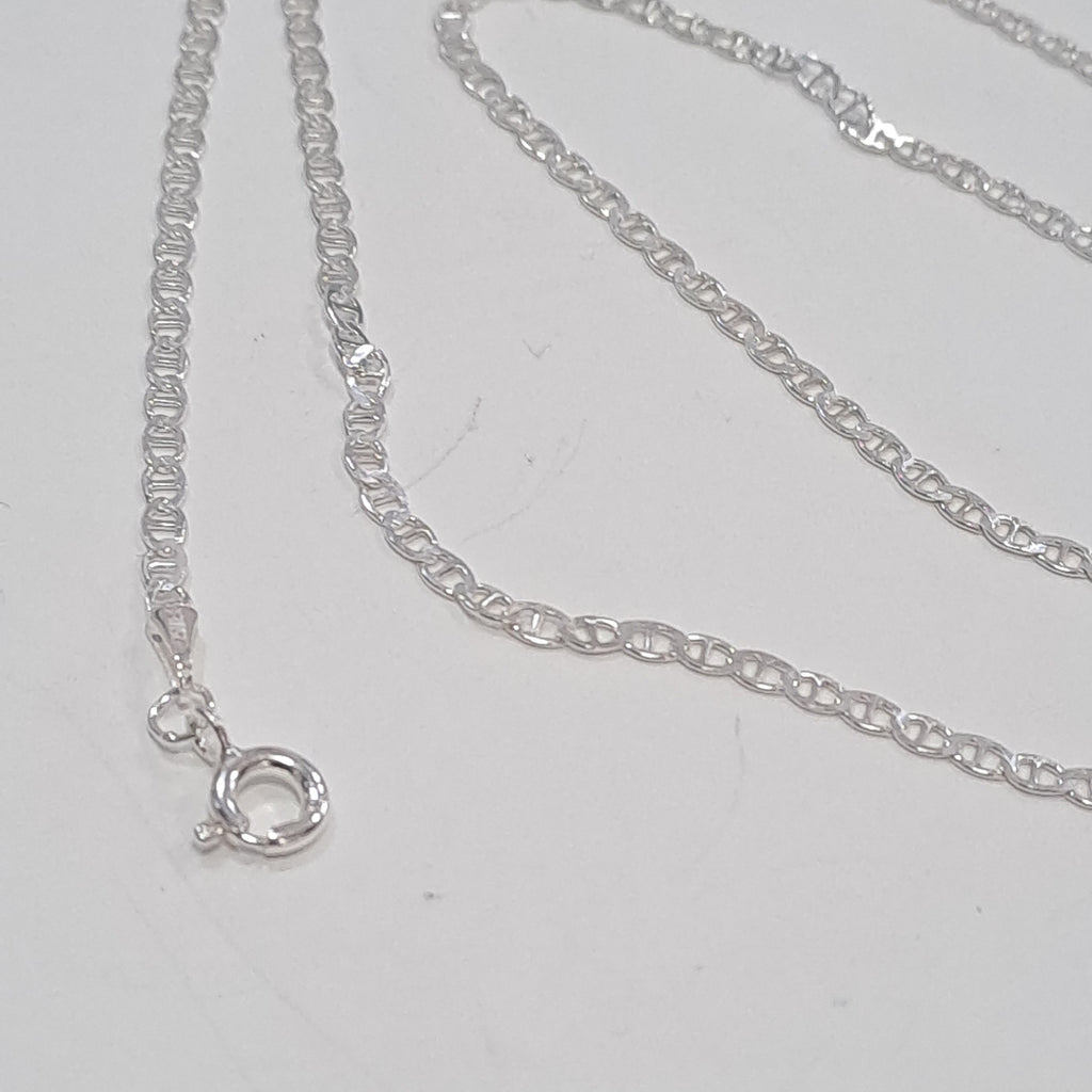 CADENA TEJIDO GUCHI PLATA .925 60 CM 3.8 GR (NUEVO)