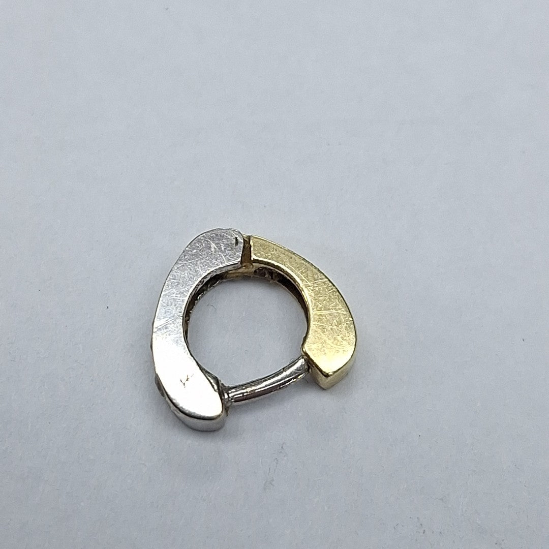 ARRACADAS PAR ORO, ORO COMBINADO 14 K 2.3 GRMS (SEMINUEVO)