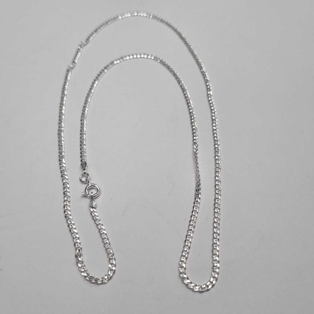 CADENA TEJIDO BARBADO PLATA .925 60 CM 5.6 GR (NUEVO)