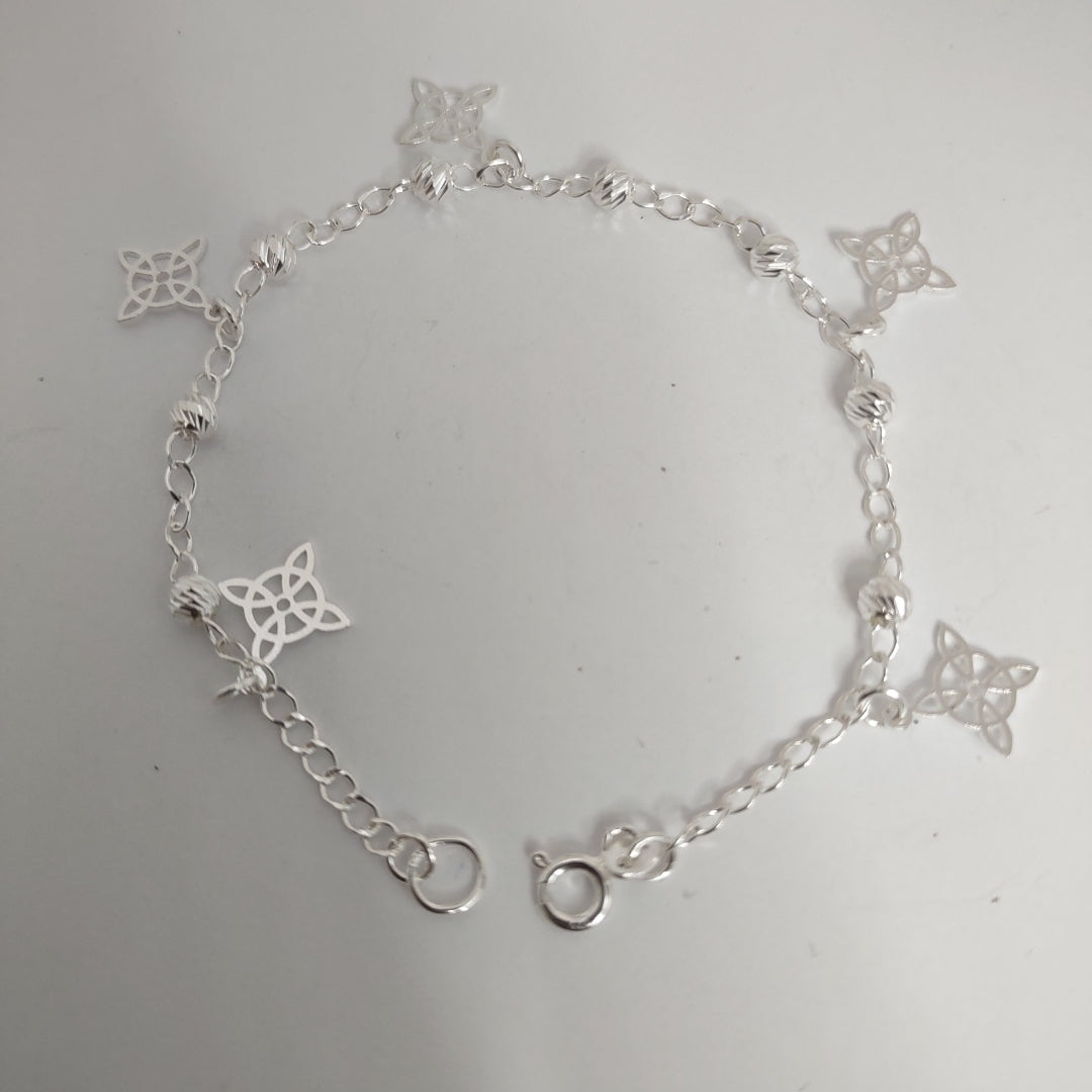 PULSERA TEJIDO ESPECIAL PLATA .925 18 CM 3.1 GR (NUEVO)