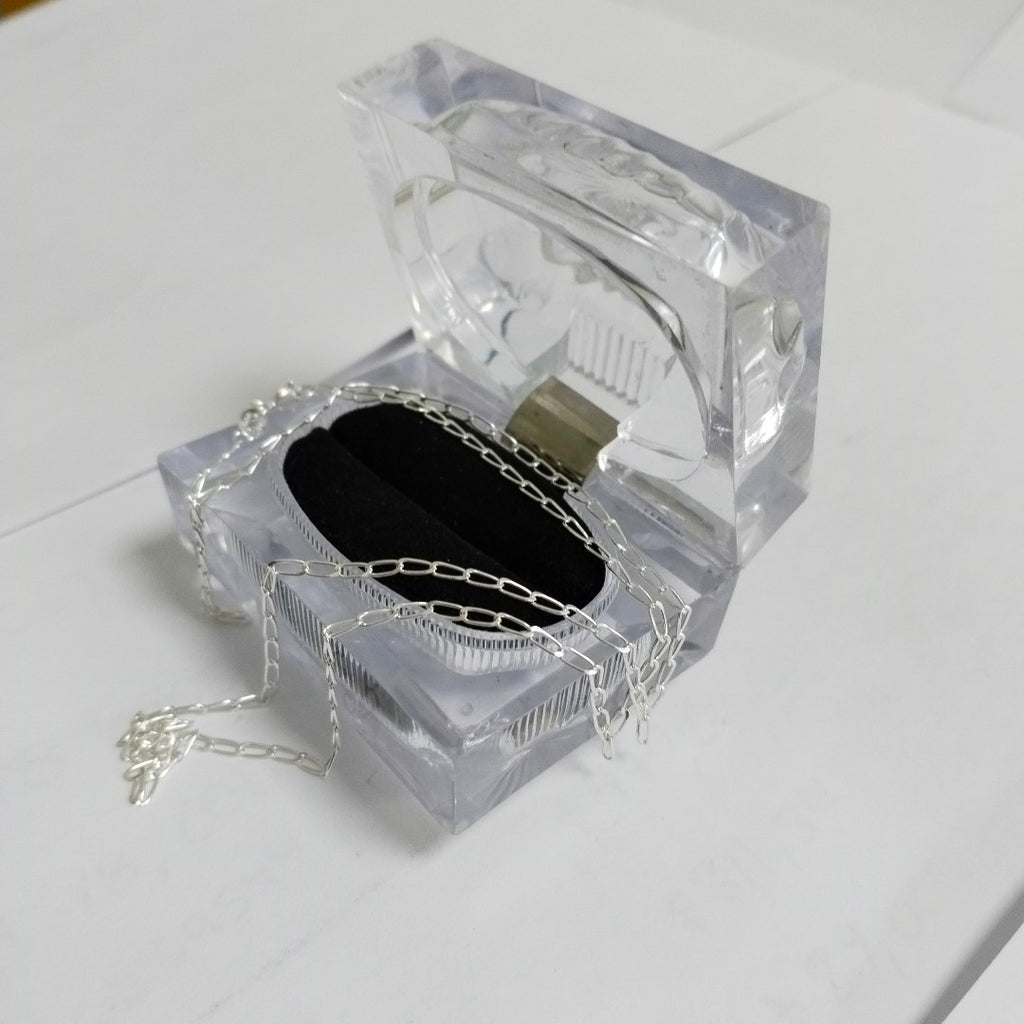 CADENA TEJIDO ESLABONES PLATA .925 55 CM 2.9 GR (NUEVO)