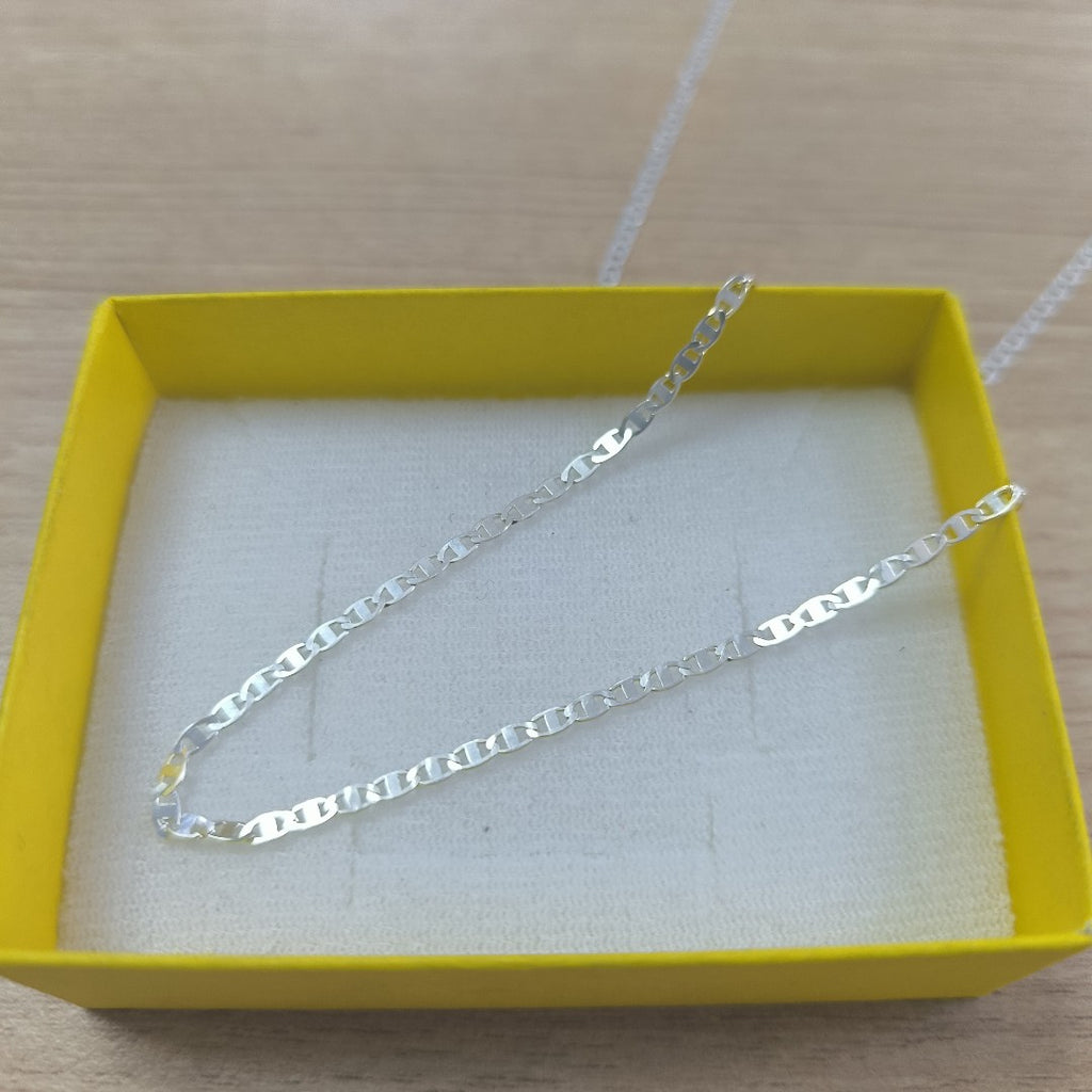 CADENA TEJIDO ESPEJO PLATA .925 60 CM 4.3 GR (NUEVO)