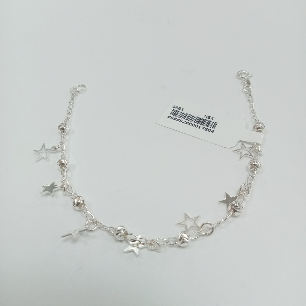 PULSERA TEJIDO ESPECIAL PLATA .925 18 CM 3.1 GR (NUEVO)