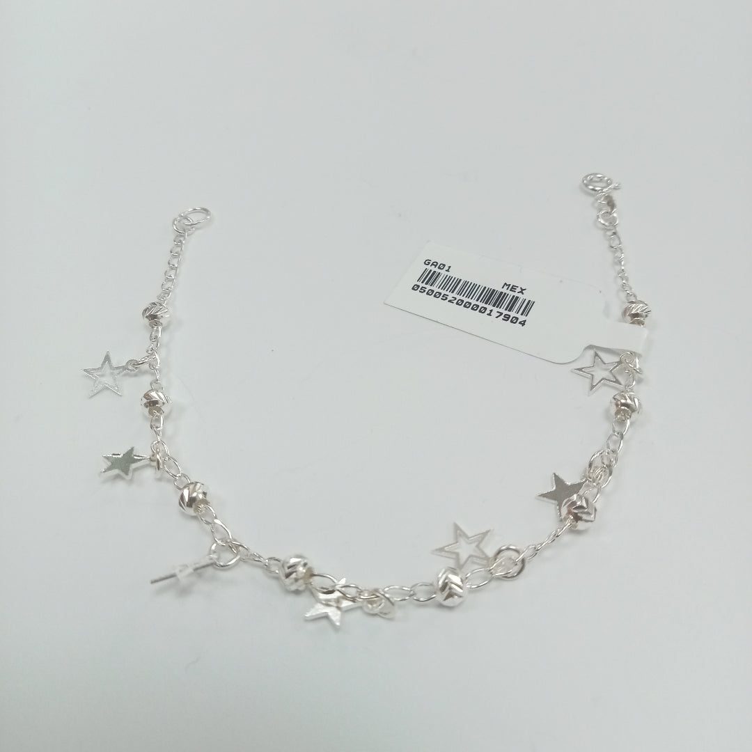 PULSERA TEJIDO ESPECIAL PLATA .925 18 CM 3.1 GR (NUEVO)