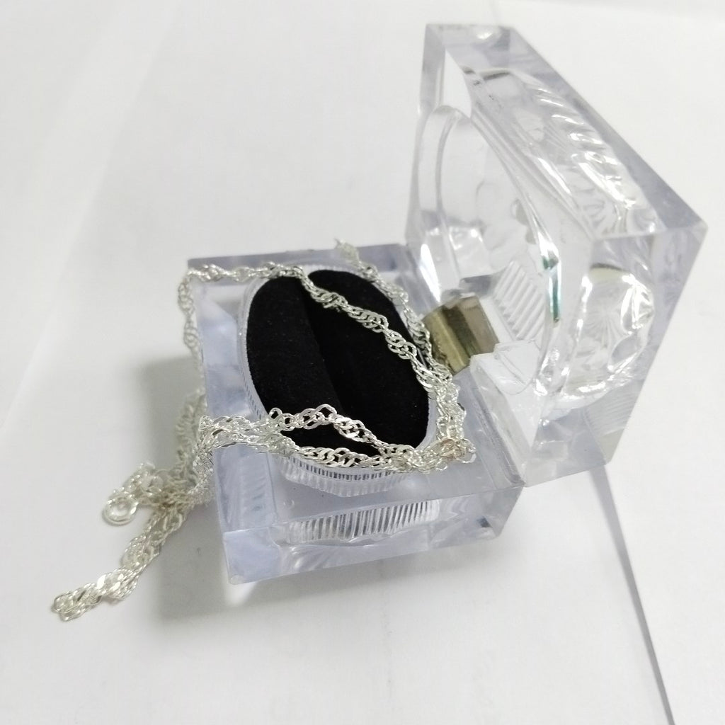 CADENA TEJIDO MEDIO TORZAL PLATA .925 55 CM 6.2 GR (NUEVO)
