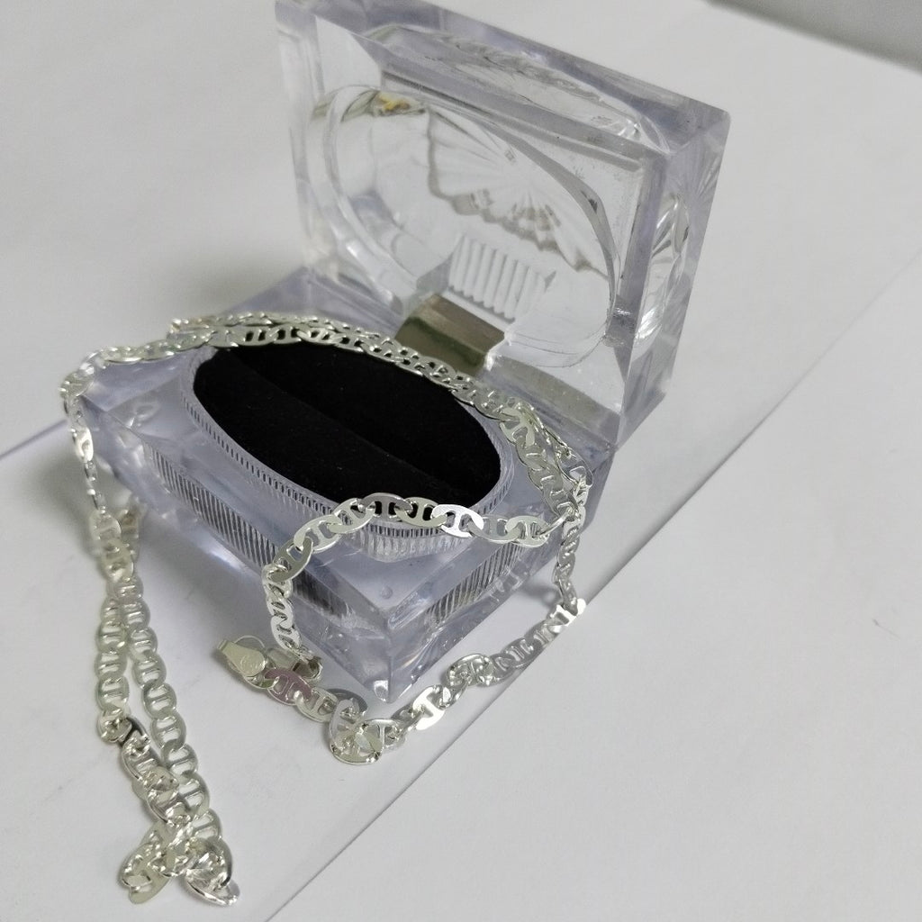 CADENA TEJIDO GUCHI PLATA .925 55 CM 12.7 GR (NUEVO)
