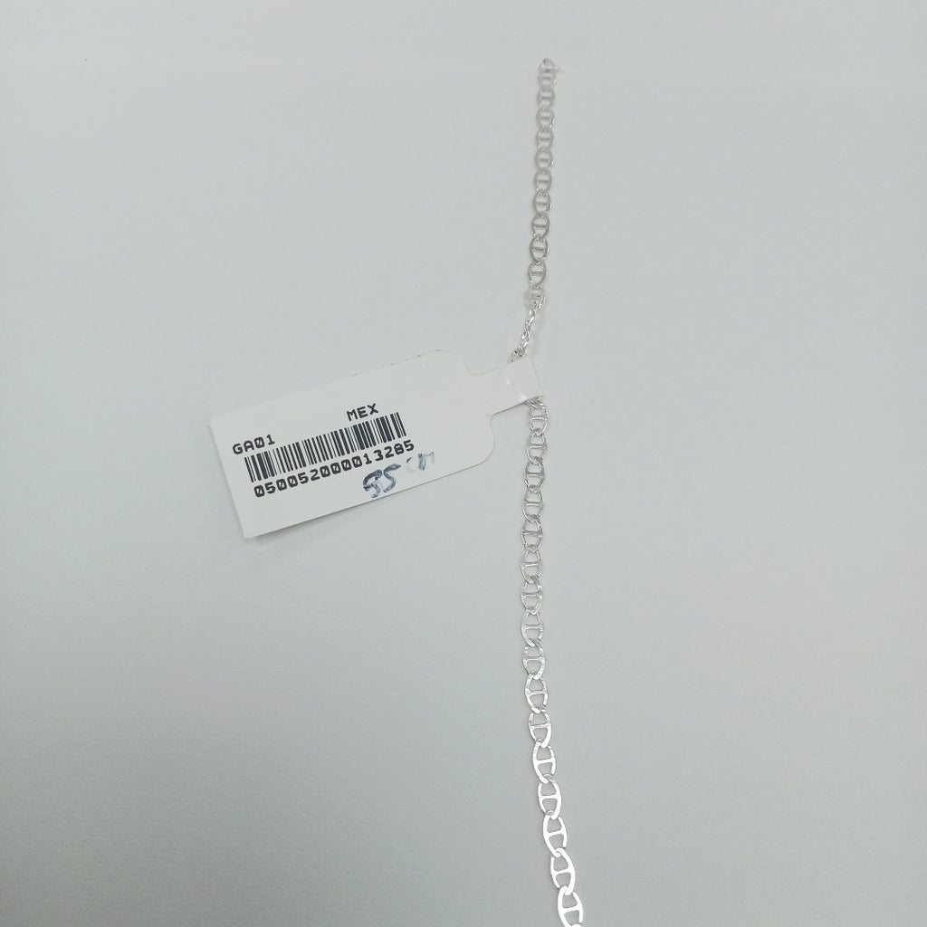 CADENA TEJIDO GUCHI PLATA .925 55 CM 3.2 GR (NUEVO)