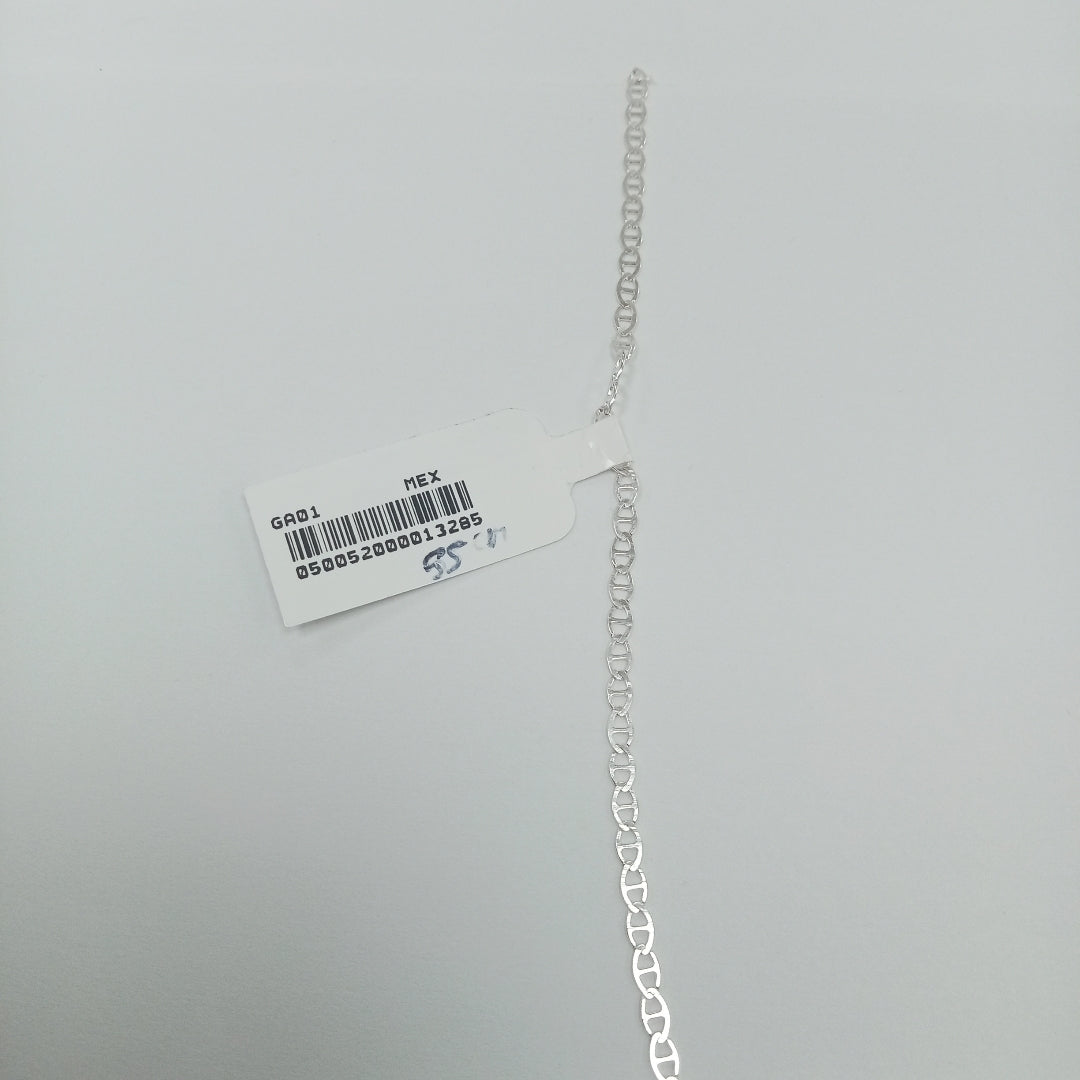 CADENA TEJIDO GUCHI PLATA .925 55 CM 3.2 GR (NUEVO)