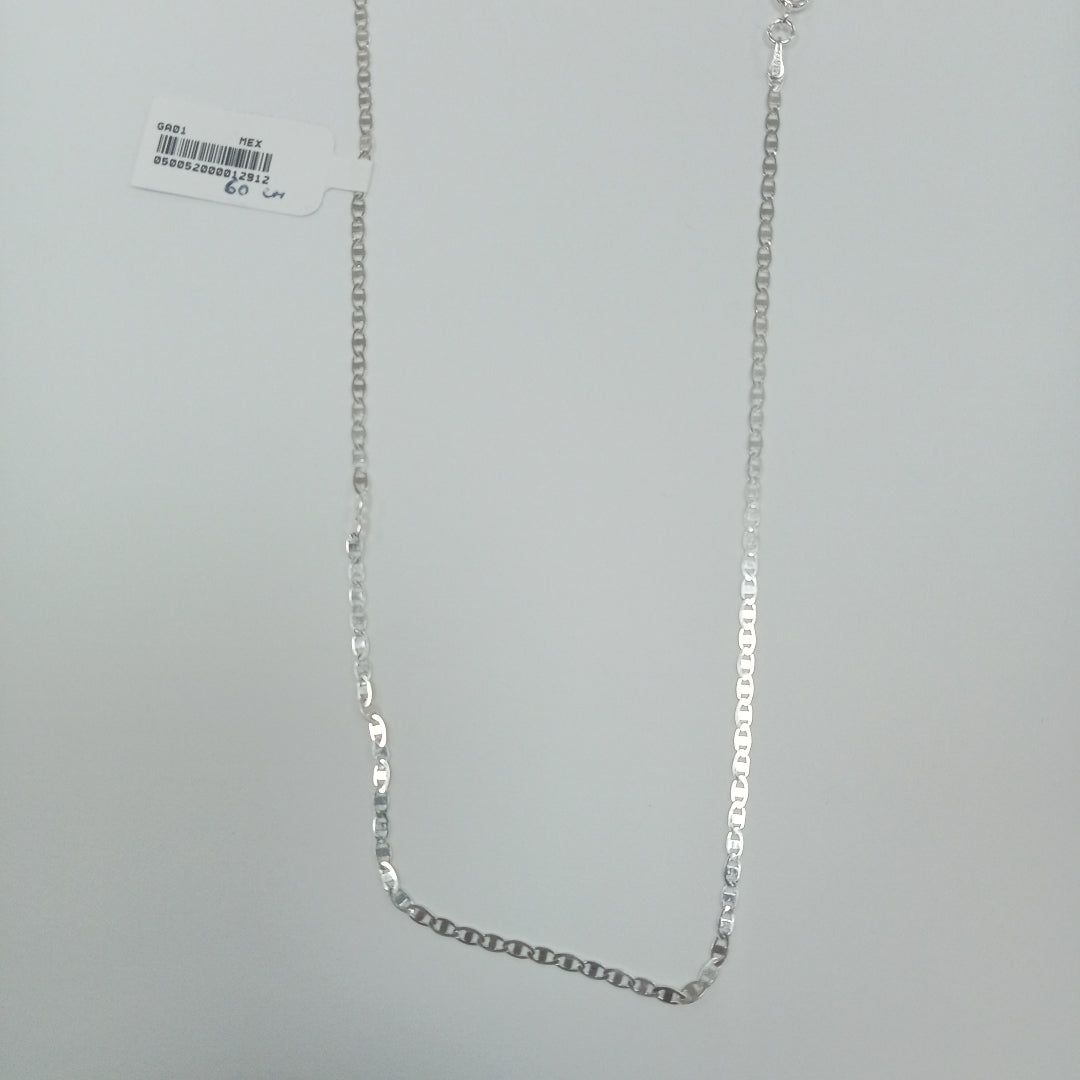 CADENA TEJIDO ESPEJO PLATA .925 60 CM 4.2 GR (NUEVO)