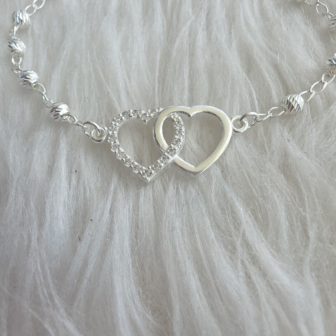 PULSERA TEJIDO TEJIDO ESPECIAL PLATA .925 18 CM 4.1 GR (NUEVO)