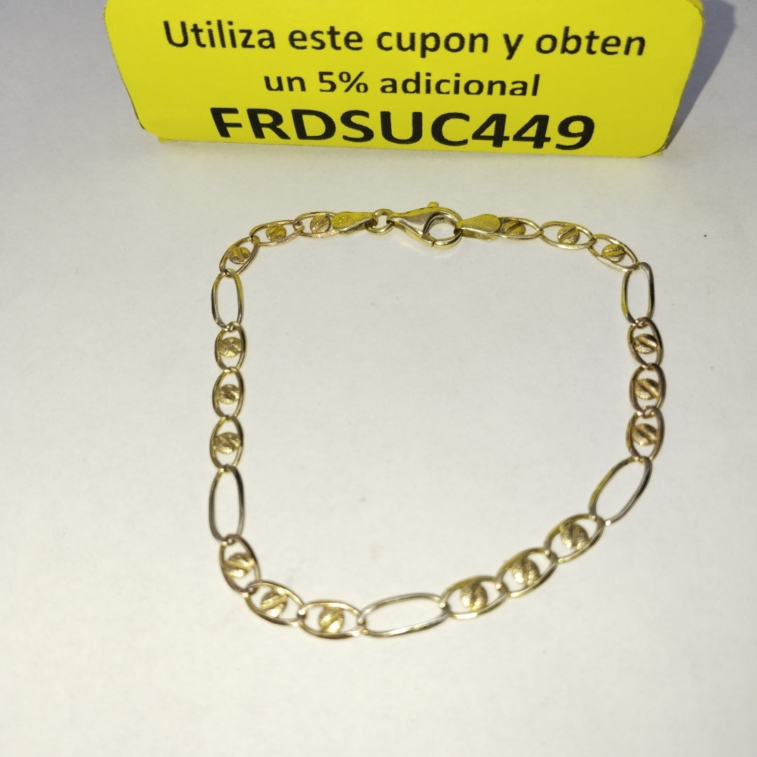 PULSERA ORO,ORO COMBINADO 14 K 4,00 GRMS (SEMINUEVO)