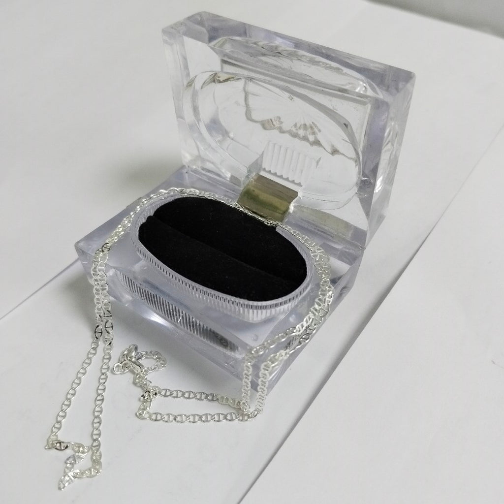 CADENA TEJIDO GUCHI PLATA .925 60 CM 3.7 GR (NUEVO)