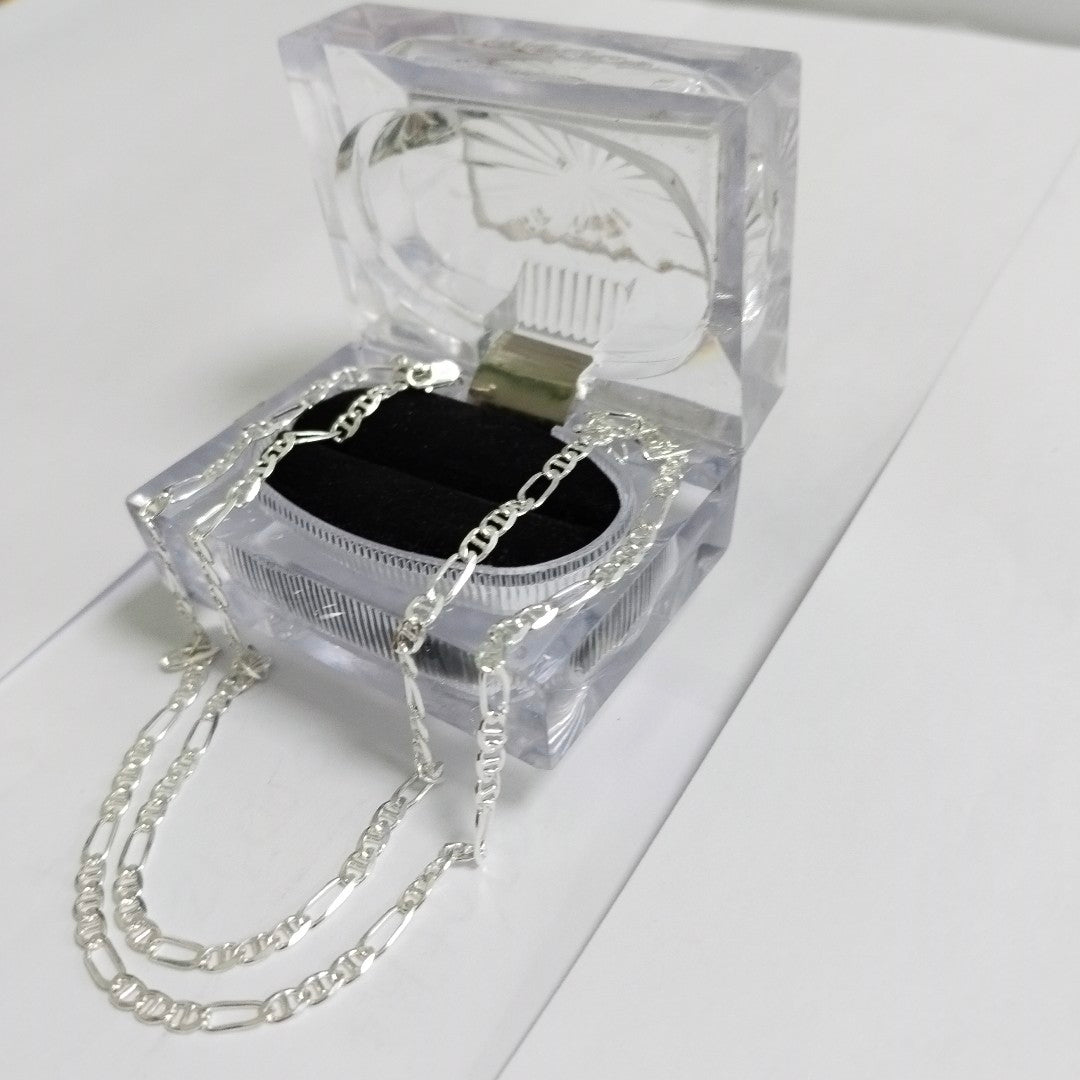 CADENA TEJIDO MARINERO PLATA .925 55 CM 7.9 GR (NUEVO)