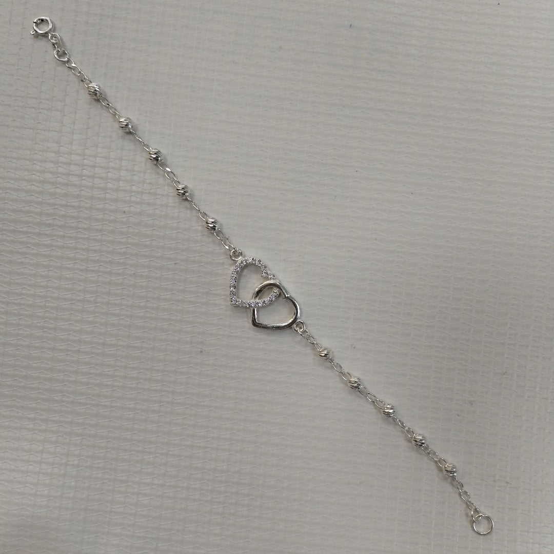 PULSERA TEJIDO TEJIDO ESPECIAL PLATA .925 18 CM 4.1 GR (NUEVO)