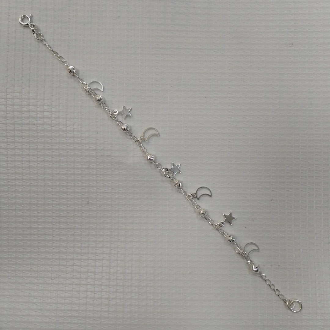 PULSERA TEJIDO TEJIDO ESPECIAL PLATA .925 18 CM 3.1 GR (NUEVO)